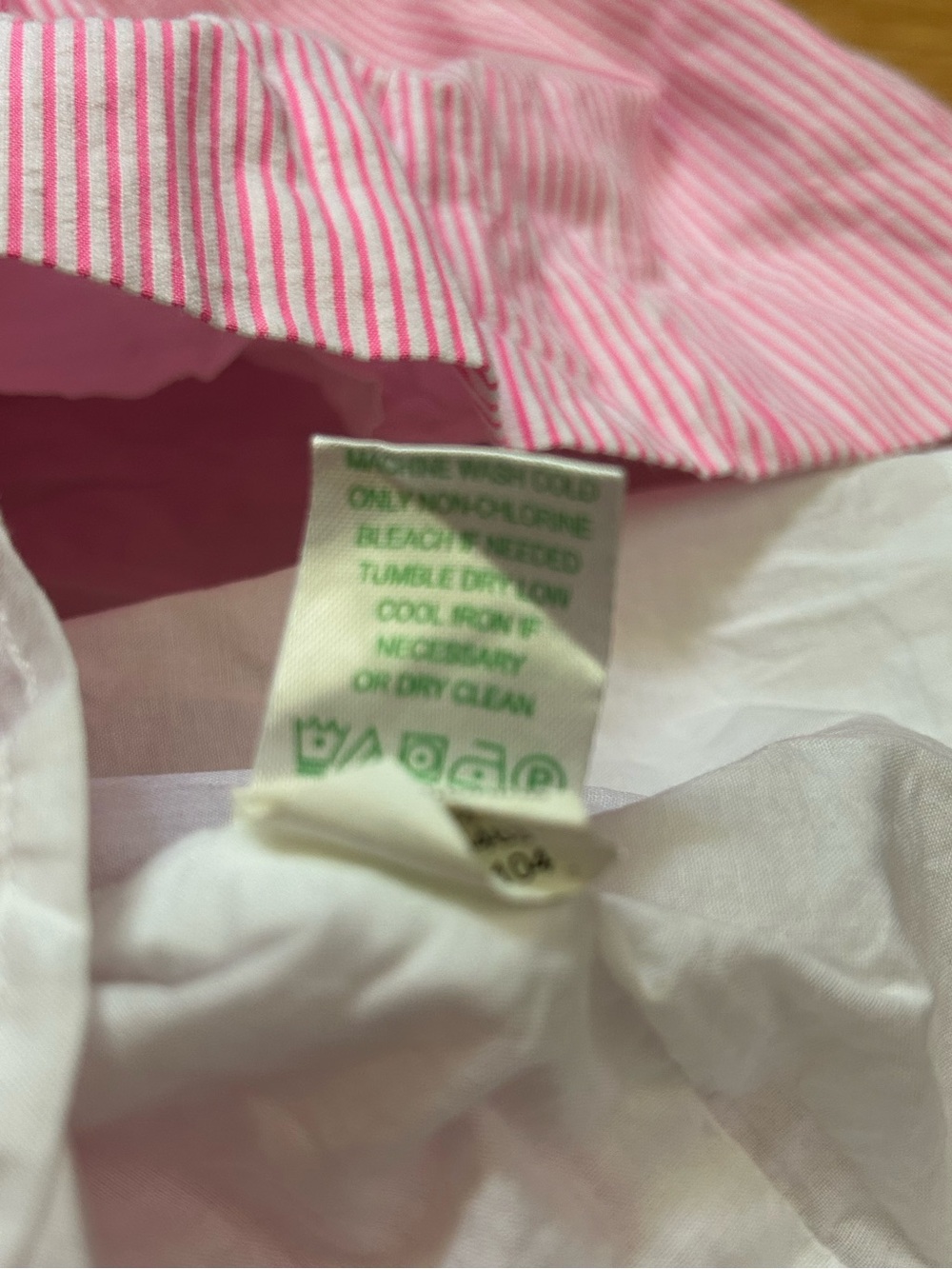 Lilly Pulitzer Phoebe Ruffle Neck Seersucker Dress Pink Size 10 - Picture 11 of 12